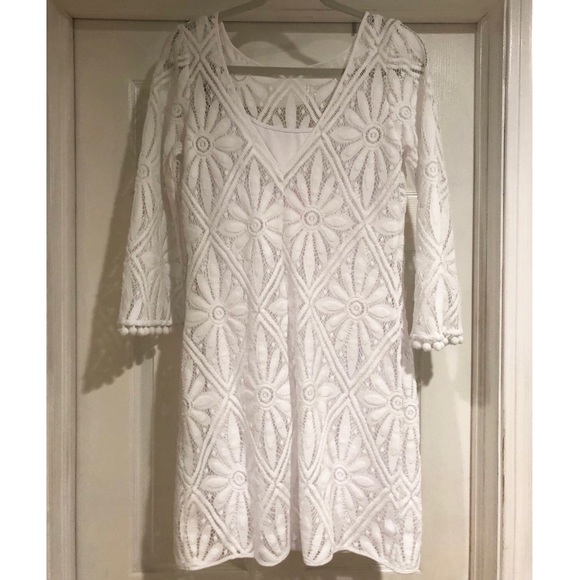 NWT Lilly Pulitzer white lace dress - Picture 3 of 5